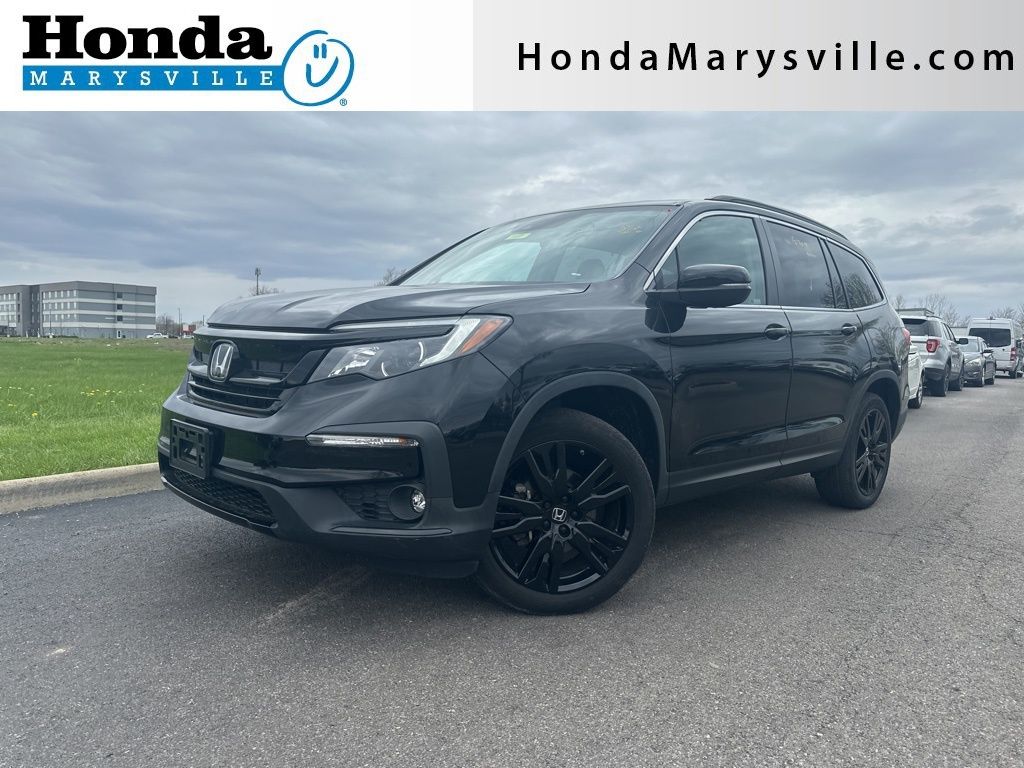 Crystal Black Pearl 2022 Honda Pilot SE AWD SUV / Crossover All-Wheel Drive 9-Speed Automatic