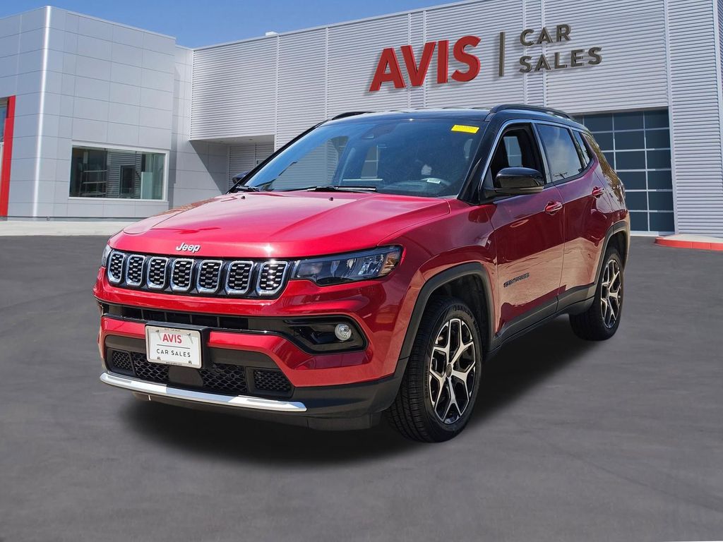 Red Hot Pearlcoat 2025 Jeep Compass Limited 4WD SUV / Crossover Four-Wheel Drive 8-Speed Automatic