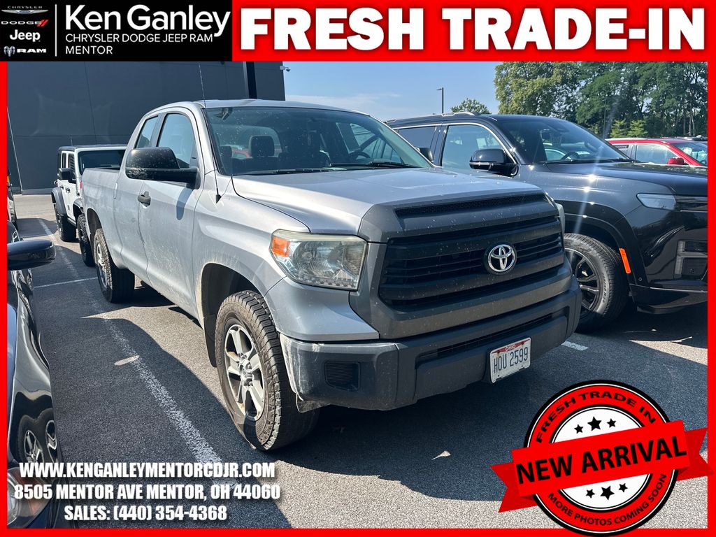 Silver Sky Metallic 2014 Toyota Tundra Pickup Truck Four-Wheel Drive 6-Speed Automatic Overdrive