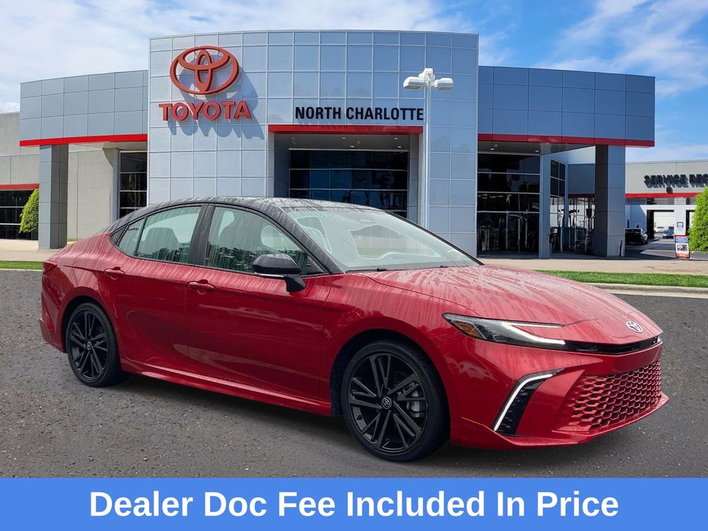 Supersonic Red/Midnight Black Metallic 2025 Toyota Camry Sedan Front-Wheel Drive Continuously Variable Transmission