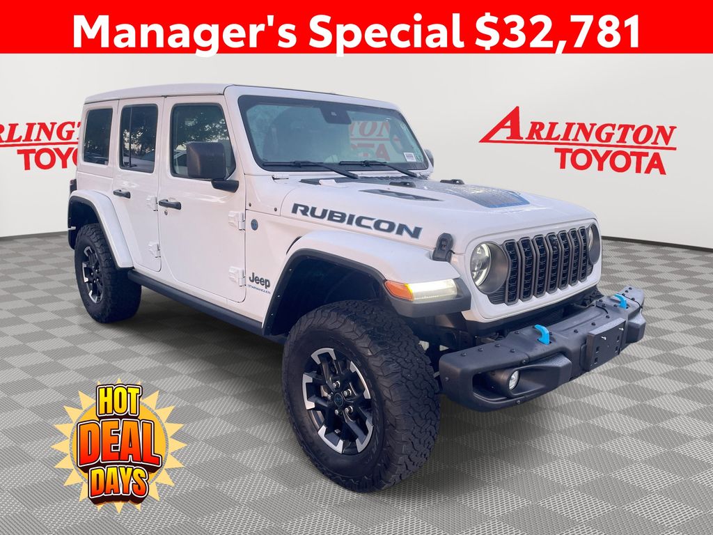 Bright White Clearcoat 2024 Jeep Wrangler 4xe Rubicon 4WD SUV / Crossover Four-Wheel Drive 8-Speed Automatic