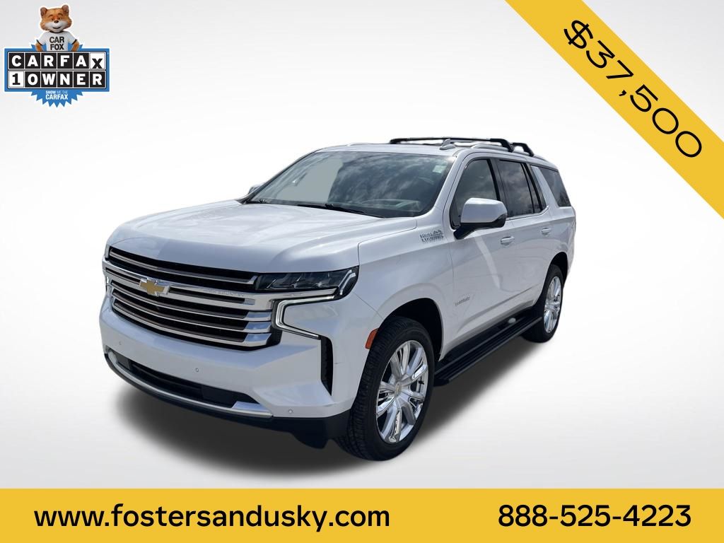 White (Iridescent Pearl Tricoat) 2021 Chevrolet Tahoe High Country 4WD SUV / Crossover Four-Wheel Drive