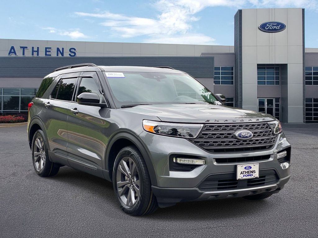 Gray Metallic 2024 Ford Explorer XLT RWD SUV / Crossover Rear-Wheel Drive Automatic