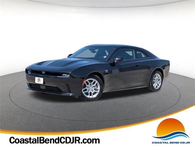 Diamond Black Crystal Pearlcoat 2025 Dodge Charger Daytona R/T AWD Coupe All-Wheel Drive 1-Speed Automatic