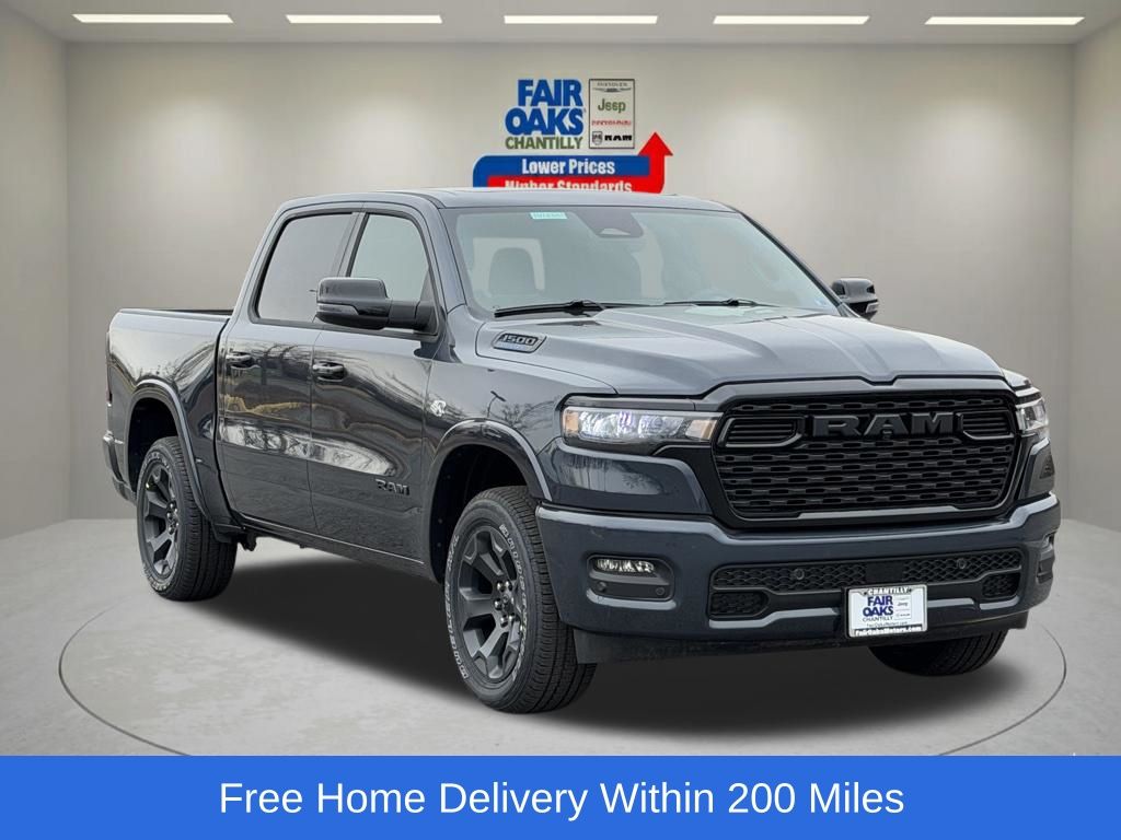 Forged Blue Metallic 2026 RAM 1500 Big Horn Crew Cab 4WD Pickup Truck Four-Wheel Drive 8-Speed Automatic