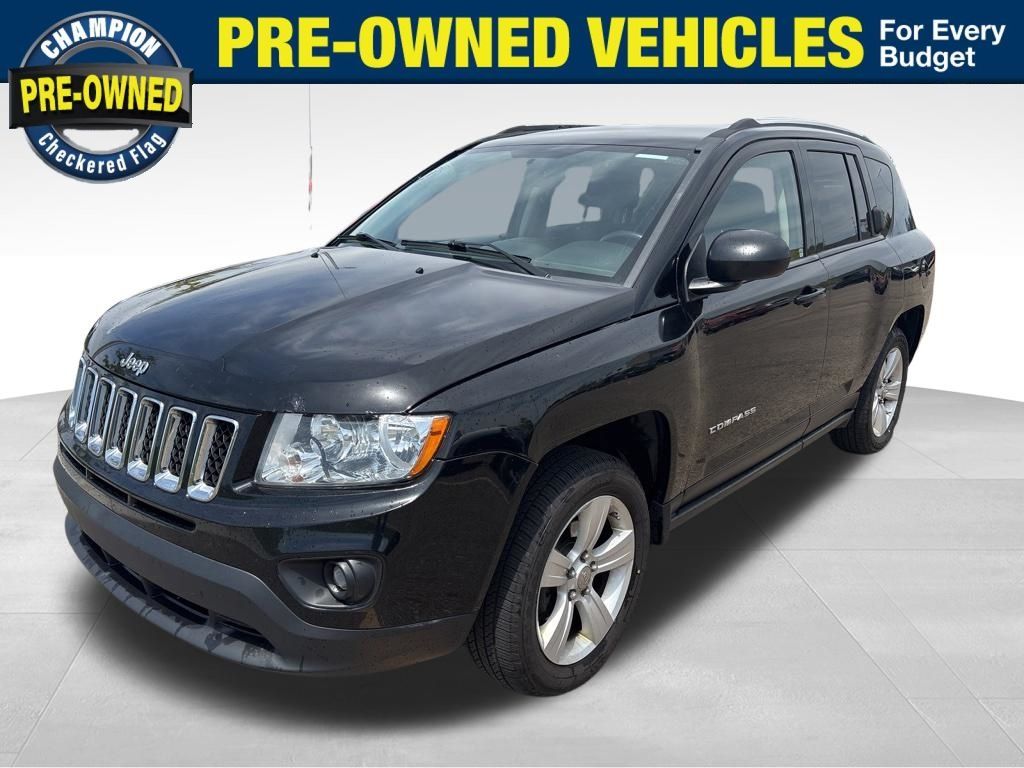 Black Clearcoat 2012 Jeep Compass SUV / Crossover Four-Wheel Drive Continuously Variable Transmission