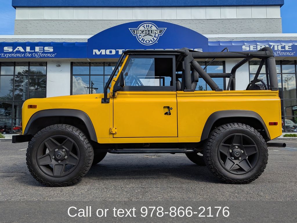 AA Yellow 1997 Land Rover Defender SUV / Crossover Four-Wheel Drive 4-Speed Automatic
