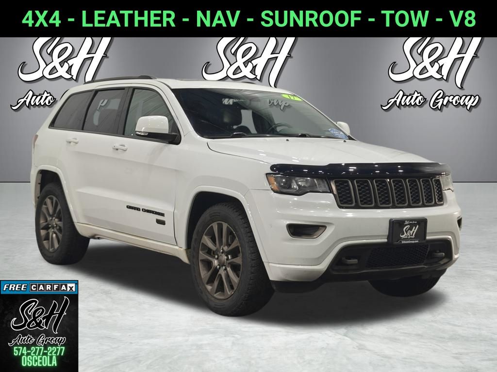Bright White Clearcoat 2017 Jeep Grand Cherokee Limited 4WD SUV / Crossover Four-Wheel Drive 8-Speed Automatic
