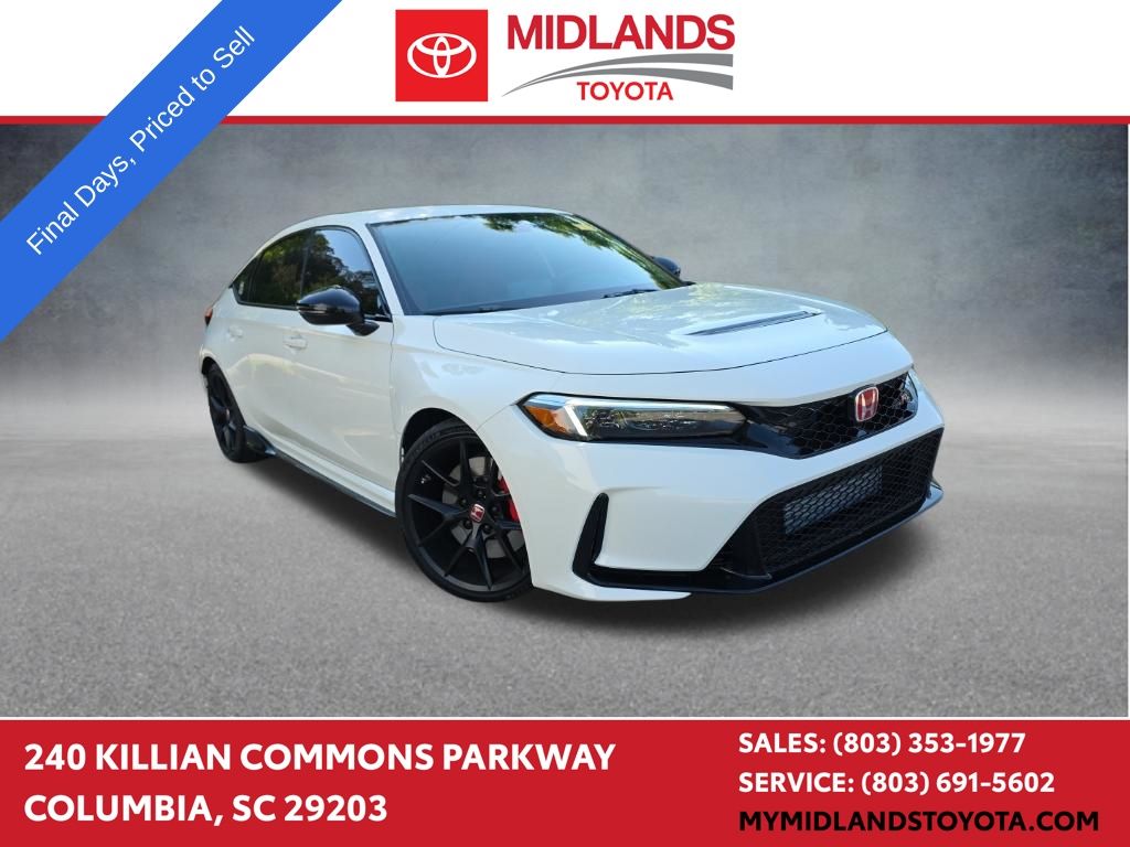 White 2025 Honda Civic Type R FWD Hatchback Front-Wheel Drive 6-Speed Manual