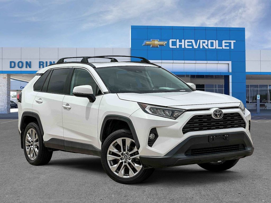 Super White 2019 Toyota RAV4 SUV / Crossover All-Wheel Drive 8-Speed Automatic