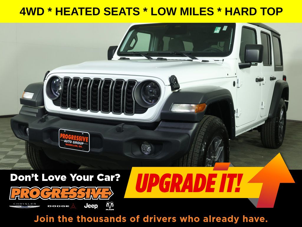 Bright White Clearcoat 2025 Jeep Wrangler SUV / Crossover Four-Wheel Drive 8-Speed Automatic