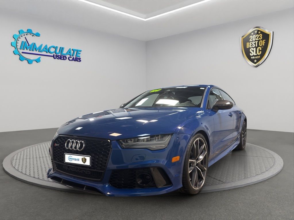 Blue 2017 Audi RS 7 4.0T quattro Performance Prestige AWD Sedan All-Wheel Drive 8-Speed Automatic