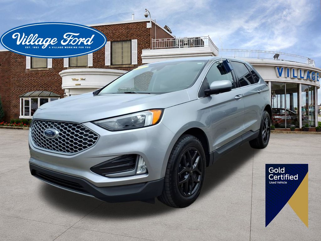 Iconic Silver Metallic 2024 Ford Edge SUV / Crossover All-Wheel Drive 8-Speed Automatic