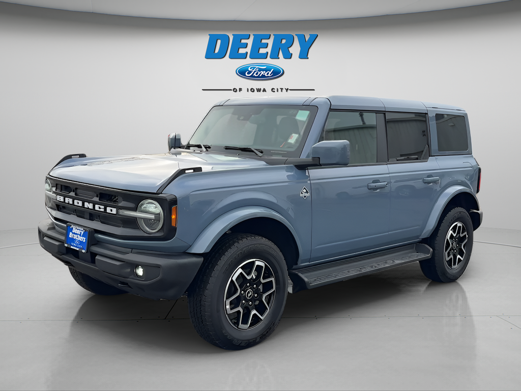 Blue (Azure Gray Metallic) 2025 Ford Bronco Outer Banks 4-Door 4WD SUV / Crossover Four-Wheel Drive 10-Speed Automatic