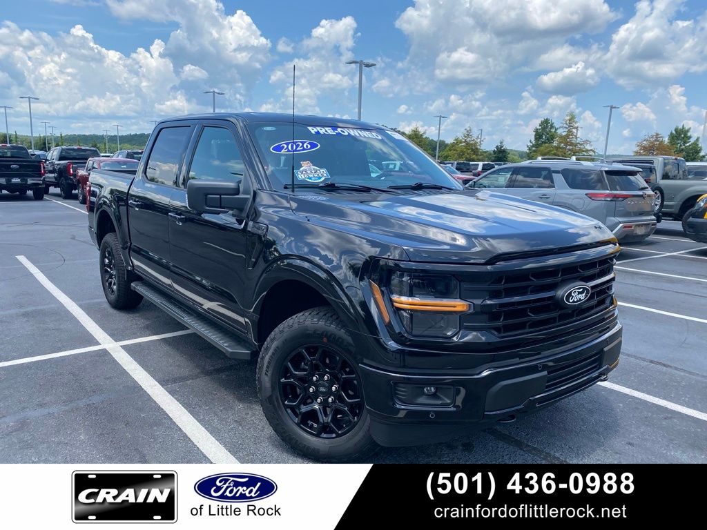 Agate Black Metallic 2026 Ford F-150 Pickup Truck Four-Wheel Drive Automatic