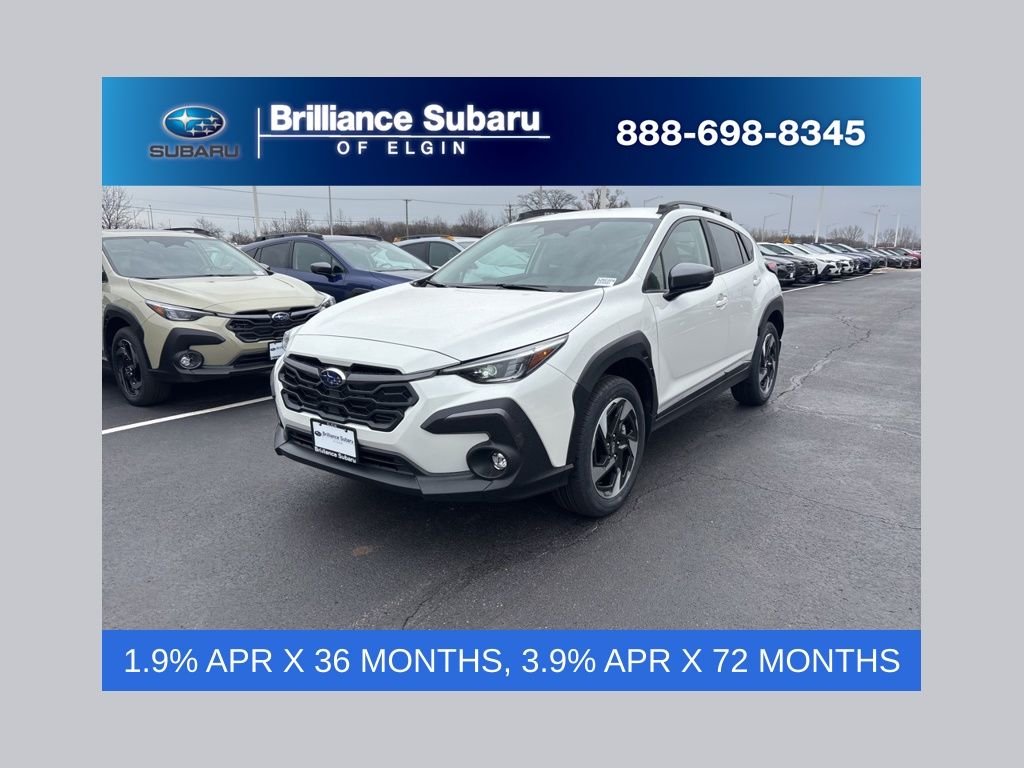 White Pearl 2026 Subaru Crosstrek Limited AWD SUV / Crossover All-Wheel Drive Continuously Variable Transmission