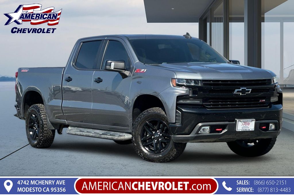 Gray (Steel Metallic) 2020 Chevrolet Silverado 1500 Pickup Truck Four-Wheel Drive Automatic