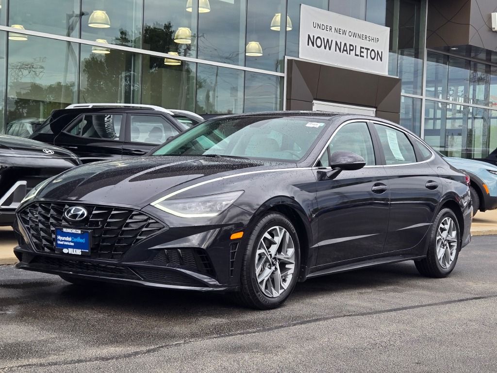 Carbon Blue 2023 Hyundai Sonata Sedan Front-Wheel Drive 8-Speed Automatic