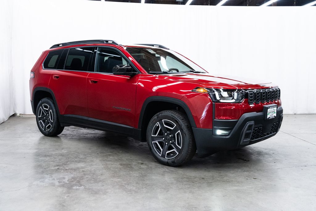 Red Hot Pearlcoat 2026 Jeep Cherokee SUV / Crossover Four-Wheel Drive Continuously Variable Transmission