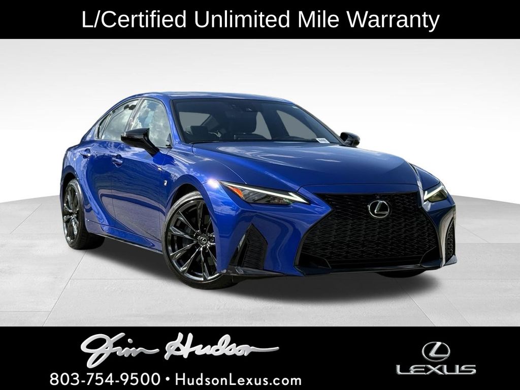 2025 Lexus IS 350 F SPORT Ultrasonic Blue 2.0 - Jim Hudson Acura - Image 1