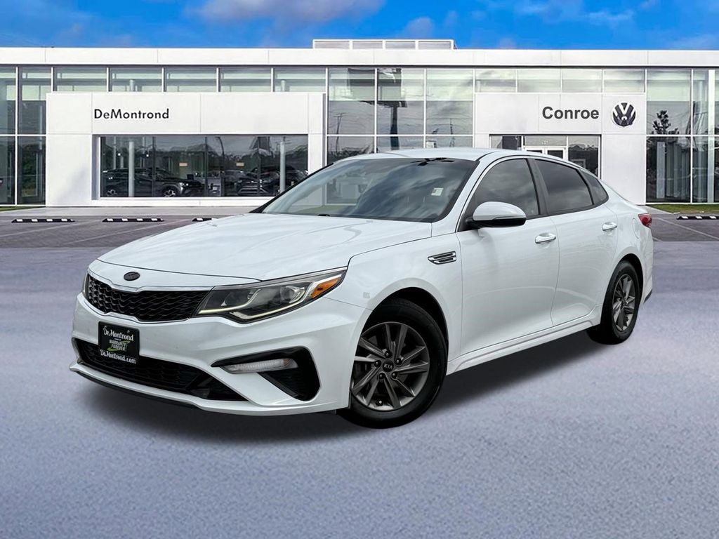 2020 Kia Optima LX White at DeMontrond Mazda