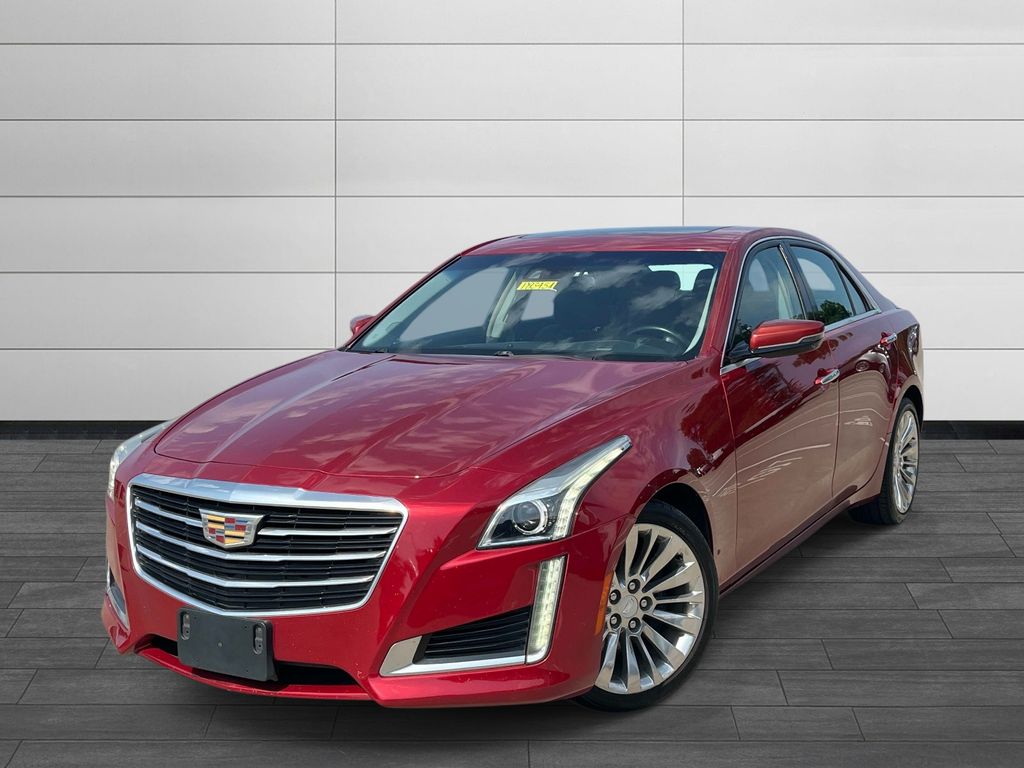 Red 2016 Cadillac CTS Sedan Rear-Wheel Drive 8-Speed Automatic