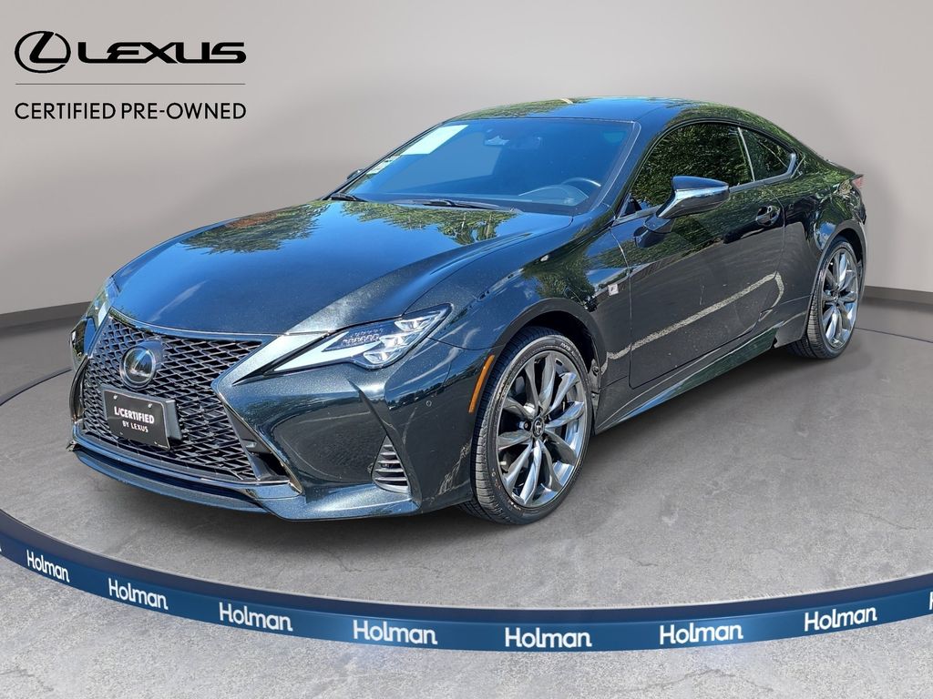Black (Caviar) 2022 Lexus RC Coupe All-Wheel Drive 6-Speed Automatic