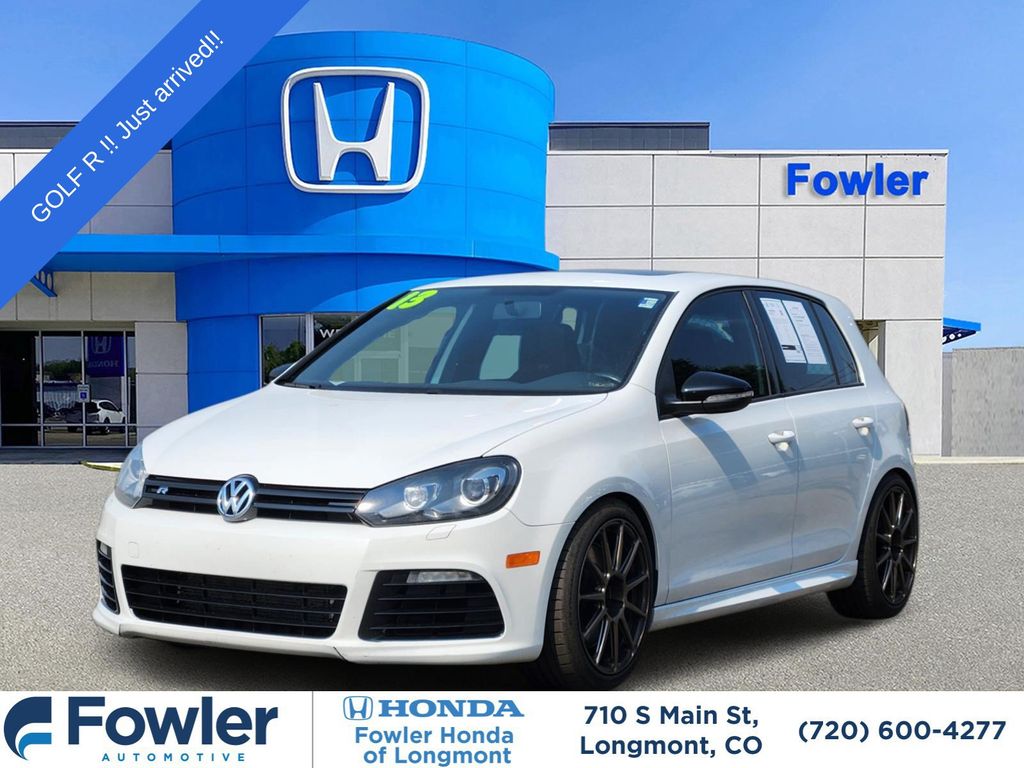 White 2013 Volkswagen Golf R Hatchback All-Wheel Drive 6-Speed Manual