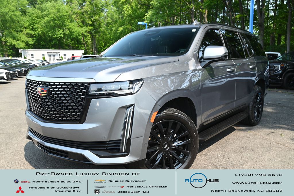 Gray (Satin Steel Metallic) 2022 Cadillac Escalade SUV / Crossover Four-Wheel Drive Automatic