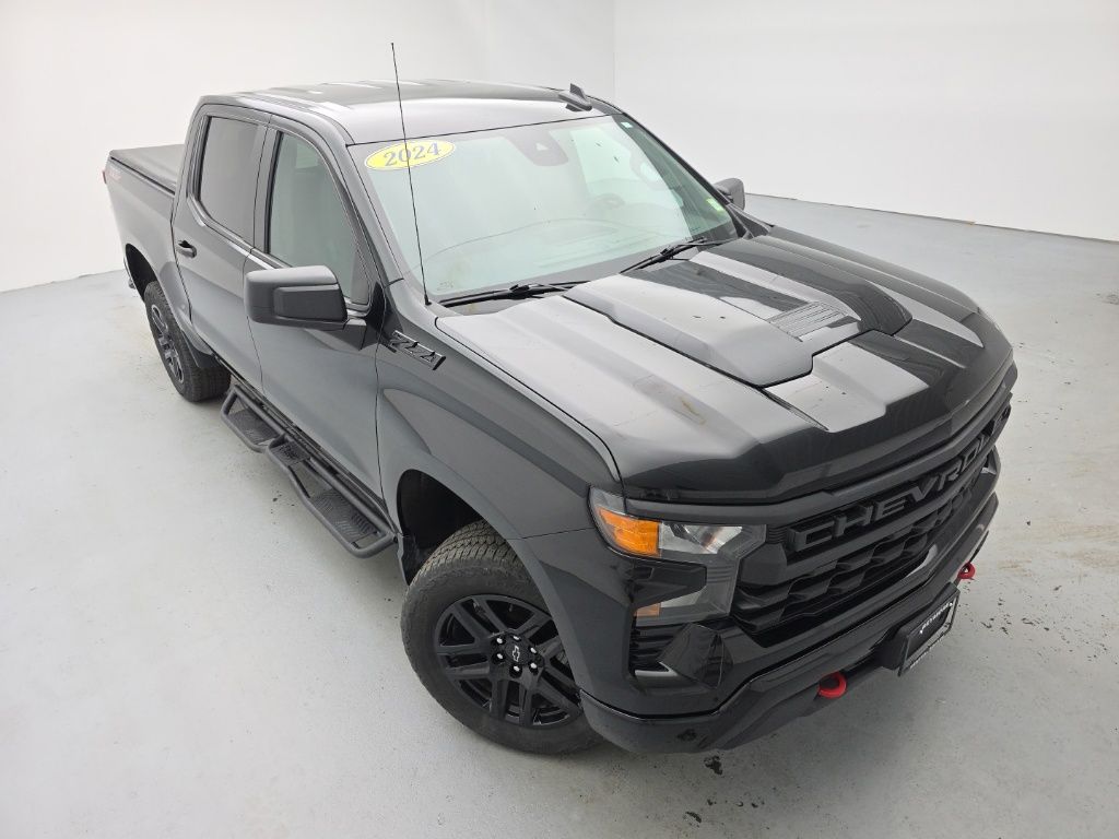 Black 2024 Chevrolet Silverado 1500 Pickup Truck Four-Wheel Drive Automatic