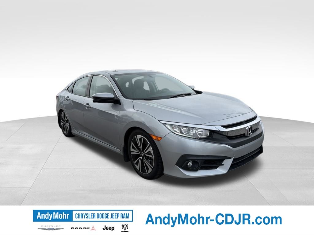 Lunar Silver Metallic 2016 Honda Civic Sedan Front-Wheel Drive Continuously Variable Transmission
