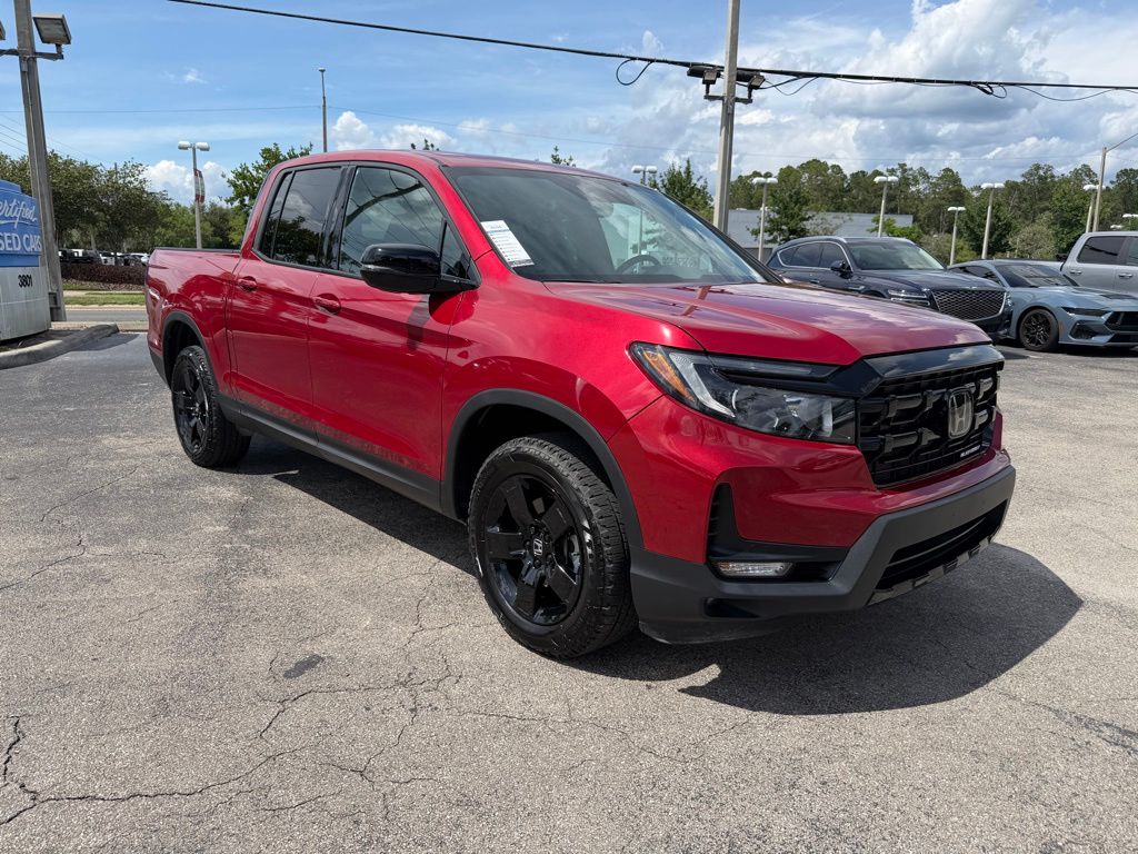 Red 2025 Honda Ridgeline Black Edition AWD Pickup Truck All-Wheel Drive 9-Speed Automatic