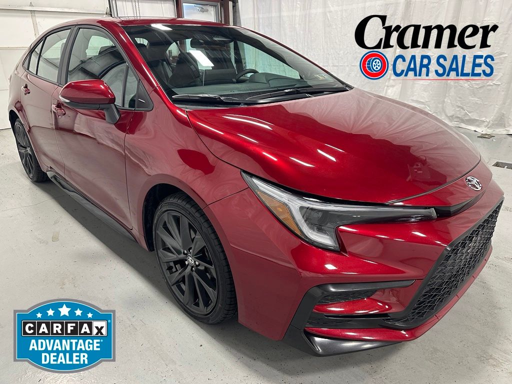 Red (Ruby Flare Pearl) 2026 Toyota Corolla Sedan Front-Wheel Drive Continuously Variable Transmission