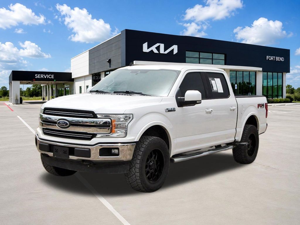 White Platinum Clearcoat Metallic 2019 Ford F-150 Pickup Truck Four-Wheel Drive Automatic