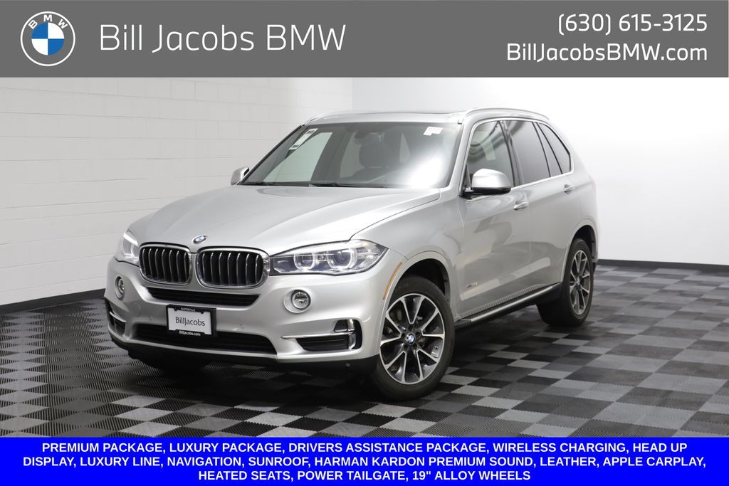 Glacier Silver Metallic 2017 BMW X5 SUV / Crossover All-Wheel Drive Automatic