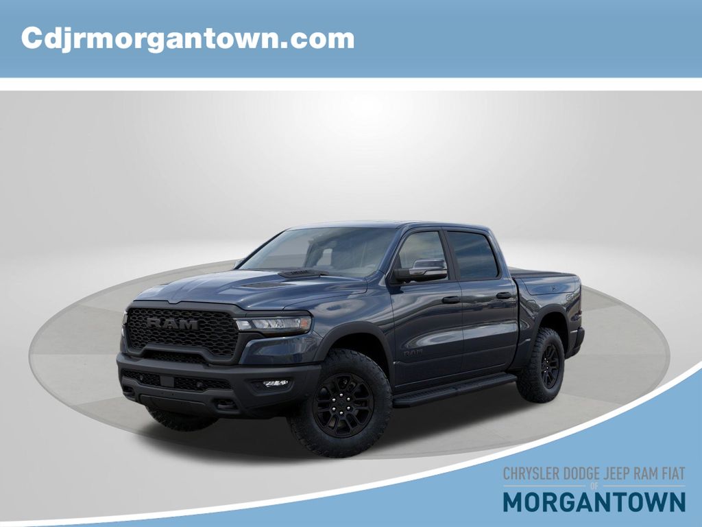 Forged Blue Metallic 2026 RAM 1500 Rebel Crew Cab 4WD Pickup Truck Four-Wheel Drive 8-Speed Automatic
