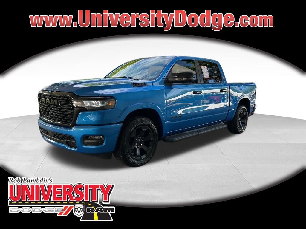 Hydro Blue Pearlcoat 2025 RAM 1500 Big Horn Crew Cab 4WD Pickup Truck Four-Wheel Drive 8-Speed Automatic