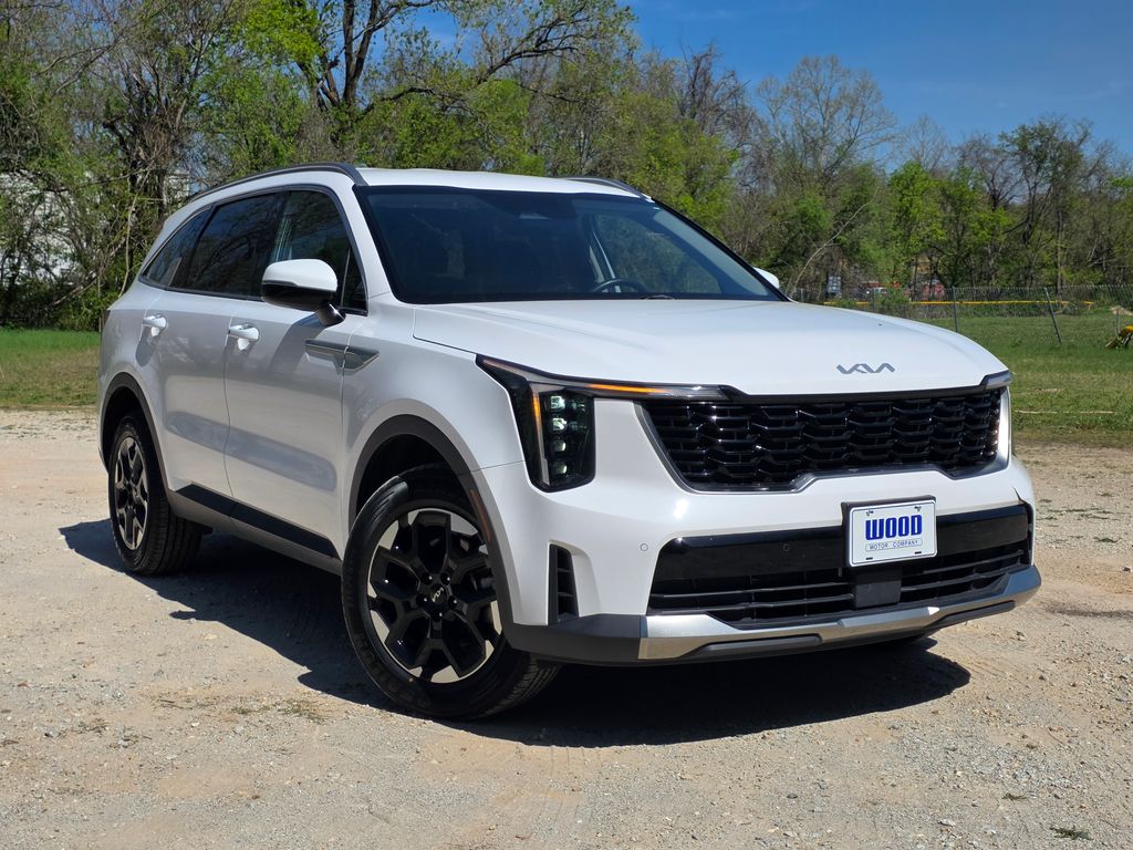 Glacial White Pearl 2024 Kia Sorento S AWD SUV / Crossover All-Wheel Drive 8-Speed Automatic