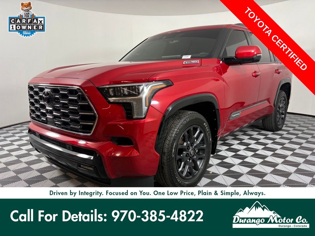 Red 2025 Toyota Sequoia SUV / Crossover Four-Wheel Drive Automatic