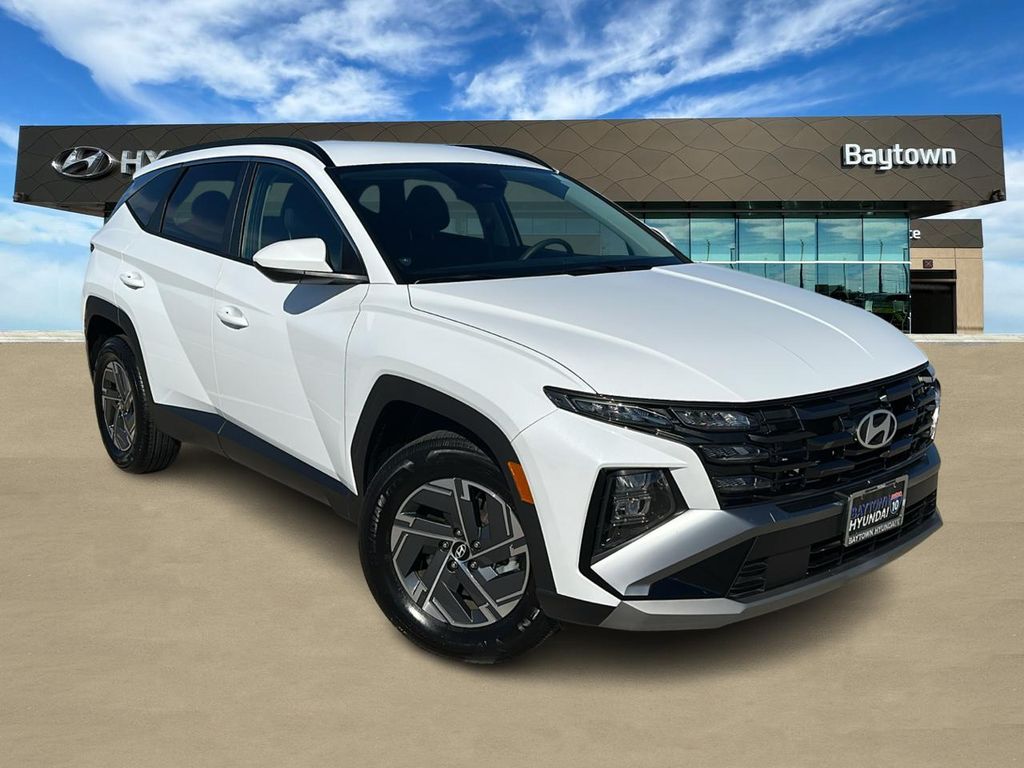2025 Hyundai Tucson Hybrid Blue White at Baytown Hyundai