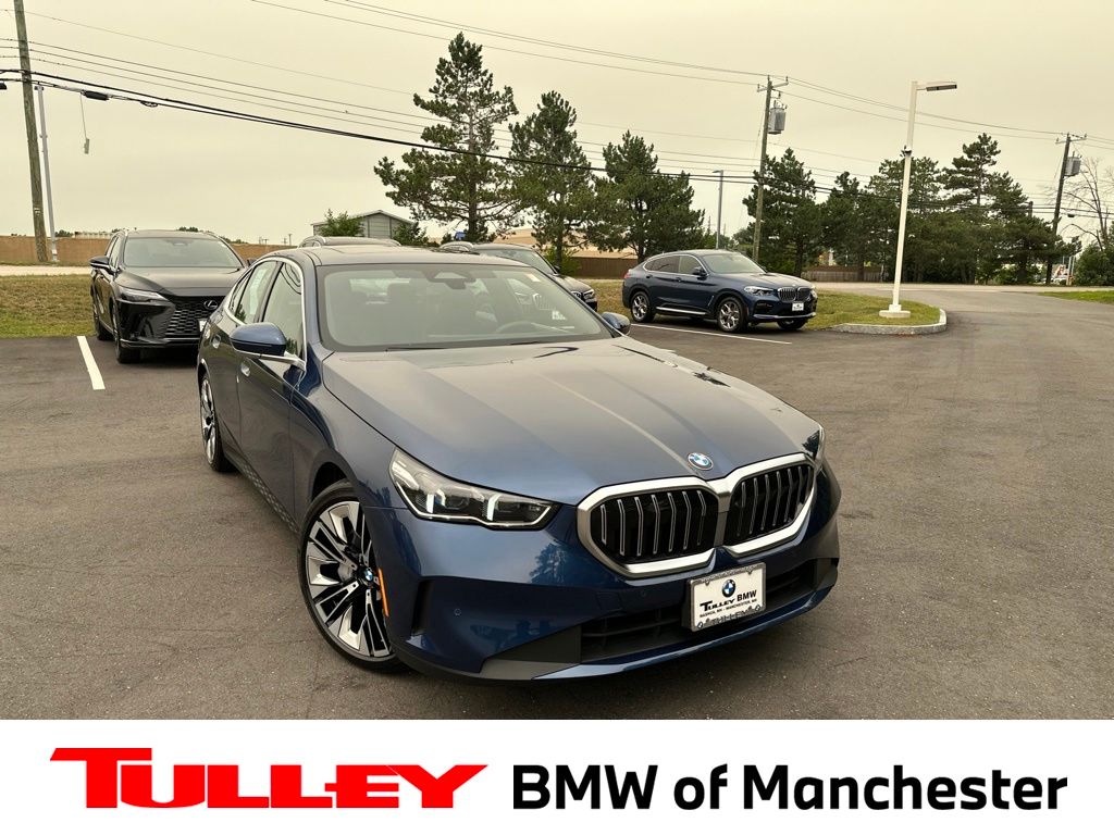 Phytonic Blue Metallic 2024 BMW 5 Series Sedan All-Wheel Drive 8-Speed Automatic