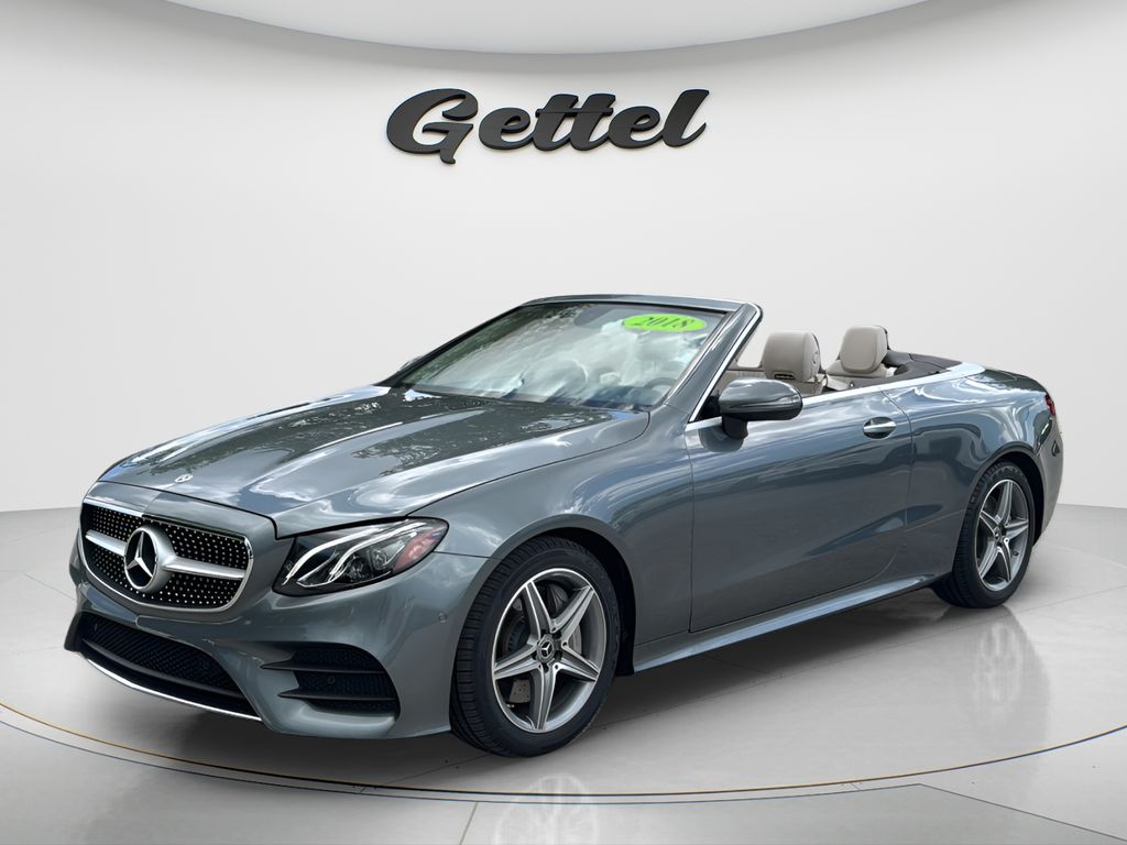 Selenite Gray Metallic 2018 Mercedes-Benz E-Class Convertible Rear-Wheel Drive 9-Speed Automatic