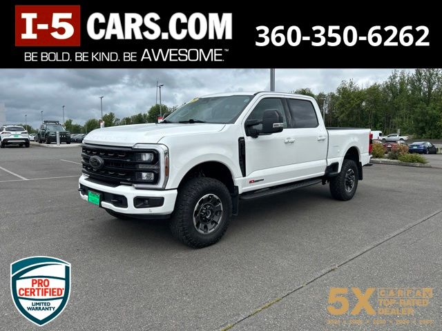 Star White Metallic Tri-Coat 2024 Ford F-350 Super Duty Pickup Truck Four-Wheel Drive Automatic