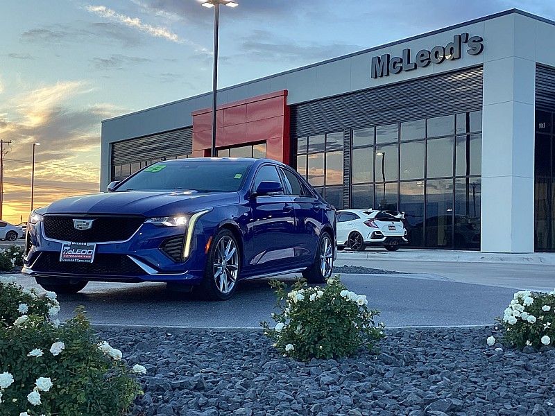 Wave Metallic 2023 Cadillac CT4 Sport RWD Sedan Rear-Wheel Drive 8-Speed Automatic