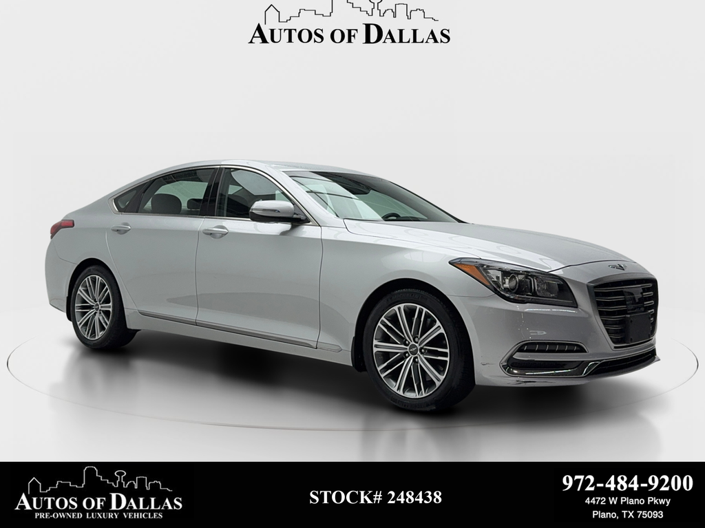 Silver 2018 Genesis G80 3.8L Sedan Rear-Wheel Drive 8-Speed Automatic