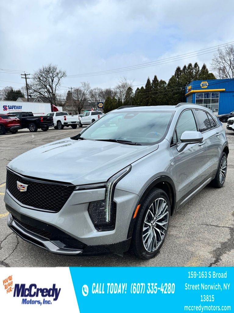 Gray 2024 Cadillac XT4 Sport AWD SUV / Crossover Four-Wheel Drive 9-Speed Automatic