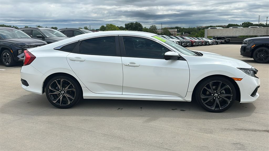 2019 Honda Civic Sport White at Joe Myers Mazda Kia