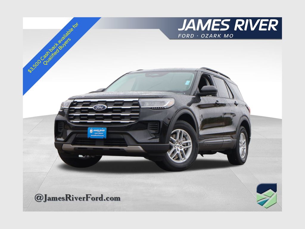 Black Metallic 2026 Ford Explorer Active AWD SUV / Crossover All-Wheel Drive Automatic