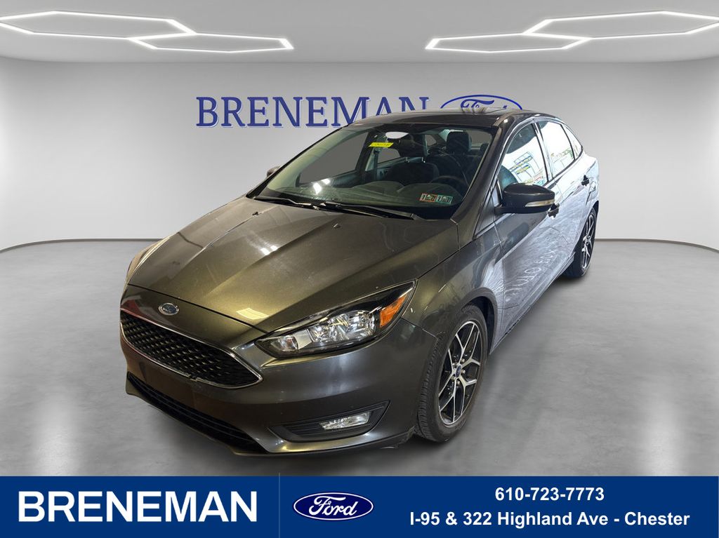 Gray (Magnetic) 2018 Ford Focus Sedan Front-Wheel Drive 6-Speed Automatic