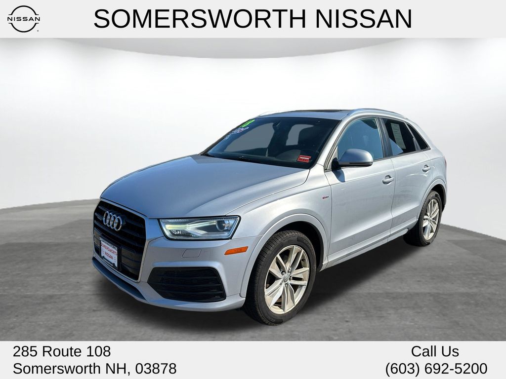 Silver Metallic 2018 Audi Q3 SUV / Crossover All-Wheel Drive 6-Speed Automatic